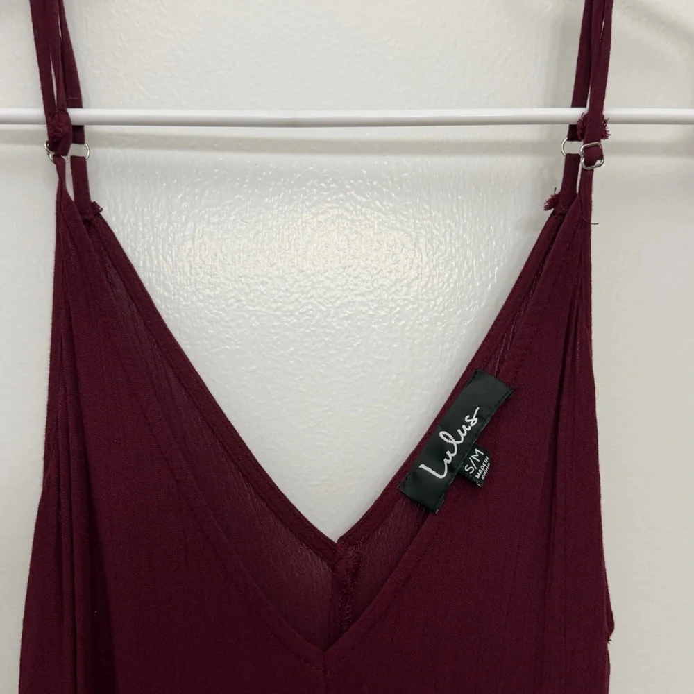 Maroon Maxi Dress
